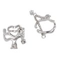 thumbnail image 1 of Anillo de onda de plata, elegante, ligero, de lujo, a prueba de sudor, apertura ajustable, anillo para mujeres y niñas, regalo, 1 of 10