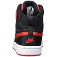thumbnail image 3 of Nike Court Borough Mid 2 (Little Kid) Sneaker, Black/University Red/White, 10.5 US Unisex, 3 of 7