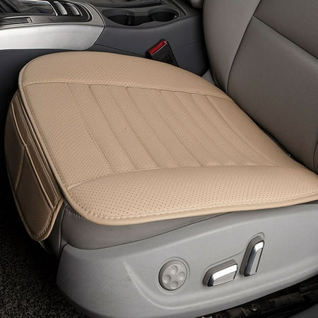 Breathable Car Interior Seat Cover Cushion Pad Mat for Auto Supplies Office Chair with PU Leather Bamboo Charcoal