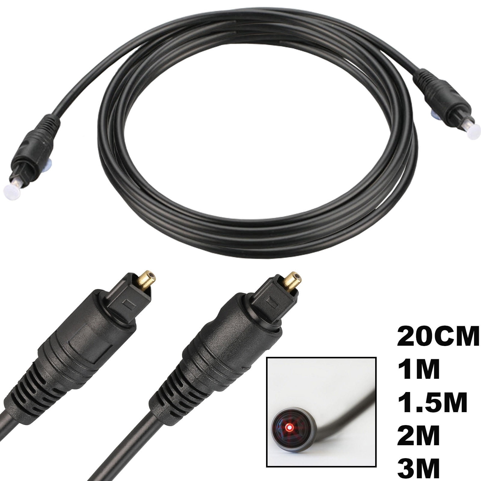Digital OD2.2mm Fibre Optical Audio Toslink SPDIF Cable Lead For