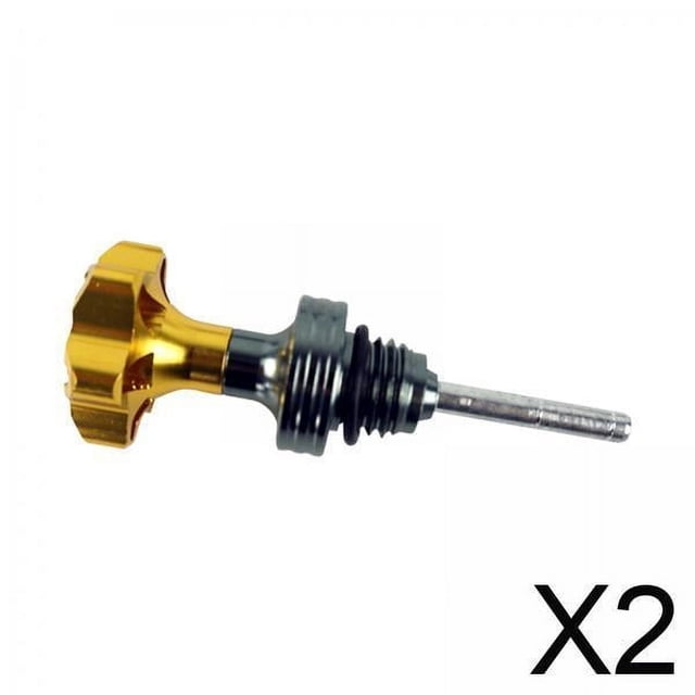 2 Tapas Genéricas De Varilla De Nivel De Aceite De Motor Para Motocicleta De 125 , Fácil Instalación, Resistentes, Doradas