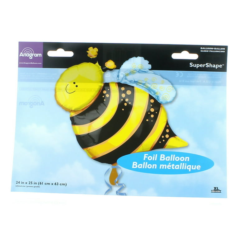 Ghyt Happy Bee Day Balloons Set - 32 Inch, Bee Balloon For Cute Be