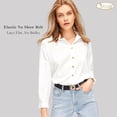 thumbnail image 4 of Womens Invisible Belt Comfortable Elastic Adjustable No Show Web Belt Metal Buckle Belt, 4 of 9