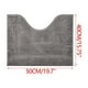 thumbnail image 3 of Yhmxh Alfombrilla de baño en forma de U, alfombrilla gruesa para baño, felpudo absorbente de agua, alfombrilla de secado para pies, alfombra antideslizante para inodoro., 3 of 5