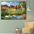thumbnail image 2 of Con Cuentas Cuadradas 5D DIY Kit Granja Campestre Del 70x50cm, 2 of 9