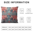 thumbnail image 5 of GOSMITH  Elephant Decoration Throw Pillow Cushion Covers Vintage Graphic Lotus African Tribal Ethnic Ornament Elephant Print Funny Pillows Home Decor Couch Pillow Case, 5 of 5