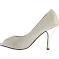 thumbnail image 4 of Benjamin Walk 848231024675 Touch Ups Womens Ice Dress Pump, Silver - Medium 10.5, 4 of 7