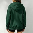 thumbnail image 4 of Horkkom Zip Up Hoodie for Women Oversized Lightweight Long Sleeve Sweatshirts Casual Basic Jackets with Pockets XL, 4 of 5