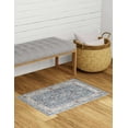 thumbnail image 6 of Rugs.com Eco Traditional Collection Rug – 2' x 3' Harbor Blue Medium Rug Perfect For Entryways, Kitchens, Breakfast Nooks, Accent Pieces, 6 of 9