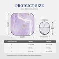 thumbnail image 3 of Haiem Lavender Glitter Foil Stripes Car Windshield Sun Shade (2 Pieces) Foldable Windshield Sun Shade Car Accessories for Truck SUV Pickup-Small, 3 of 7