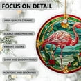 thumbnail image 4 of Flamingo Ornaments Ceramic For Christmas, Stained Glass Ornaments Ceramic Christmas 2025, 4 of 7