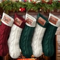thumbnail image 6 of Christmas Stockings, 2 Pack 18 Inches Cable Knitted Large Size Stocking Gifts & Decorations for Family Holiday Xmas Party, 6 of 6