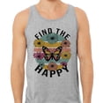 thumbnail image 2 of Find the Happy Butterfly Tank Top Unisex Large Grey, 2 of 5
