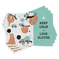thumbnail image 1 of Ambesonne Animal Place Mats Set of 4, American Sloth Tribe, Standard Size, Multicolor, 1 of 6