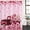 Pink Crimson LightPink, variant on Polyester Fabric Valentine's Day Shower Curtain, Romantic Love Roses Truck Ombre Pink Waterproof Bathtub Curtain Bathroom Decor Set with Hooks 36 x 72 Inches