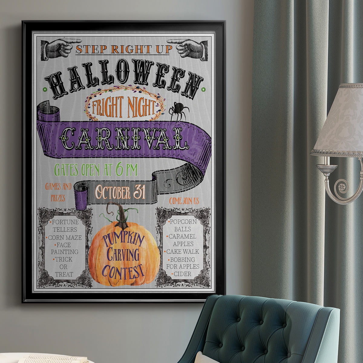 Carnival Sign Premium Classic Framed Print - Ready to Hang