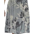 thumbnail image 4 of FASHIONWT Women Long Sleeve V-Neck Pullover Lounge Printed Dress, 4 of 4