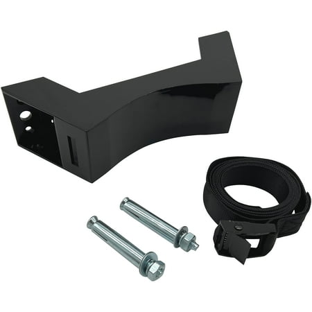 

1pk Oxygen Cylinder Wall Mount Bracket w/2 Expansion Screws & 59 Strap (Black)
