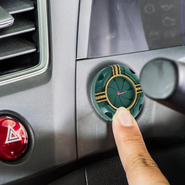 TEHAUX Cover Start Stop Button Para Auto En Verde Con Integración De