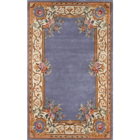 Momeni Harmony India Wool Hand Tufted Traditional Blue Area Rug 2' X 3' (HARM2HAI-7BLU2030)