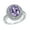 Purple, variant on Jewelry Women's Oval-Cut Green Cubic Zirconia Sterling Silver Ring