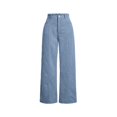 thumbnail image 4 of ManxiVoo Womens Straight Leg Corduroy Pants In A Wide Relaxed Fit For Autumn And Winter Casual Style Featuring Practical Pockets And A Long Silhouette XXL Size Light Blue, 4 of 7