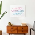 thumbnail image 4 of Creative Products Cute Little Mermaid 20x16 Canvas Wall Art, 4 of 5