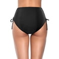 thumbnail image 4 of High Waisted Bikini Bottoms for Women Tummy Control Swimsuits Bottoms Full Coverage Bathing Suit Bottom Black XXL, 4 of 4