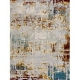thumbnail image 3 of 4â€™ x 6â€™ Abstract Beige and Gold Modern Area Rug, 3 of 9