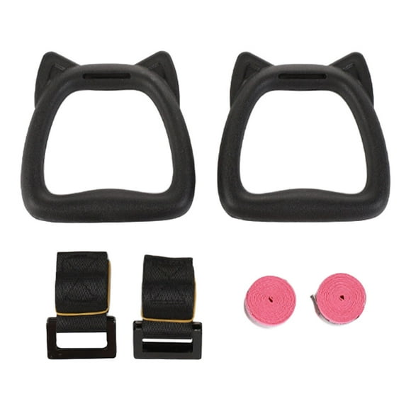 MasteelfCA 1 Set of Kids Gymnastic Rings Pull Up Rings Sports Gym Rings Professional Gymnastics Rings with Strap