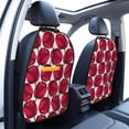 thumbnail image 3 of Kdxio Tulips Flowers Print 2 Pack Car Kick Mat Seat Cover Back Protector Mat with Pockets for Organizer Backseat Protector and Storage Anti Kick Pad for Vehicles, 3 of 9