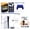 Galactic Purple, variant on Sony Playstation 5 Slim Disc with Extra Chroma Teal Controller, Dual Charging Dock and MightySkins Decal Voucher Plus 1 Year CPS Extended Warranty