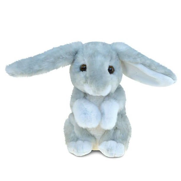 super soft plush grey rabbit