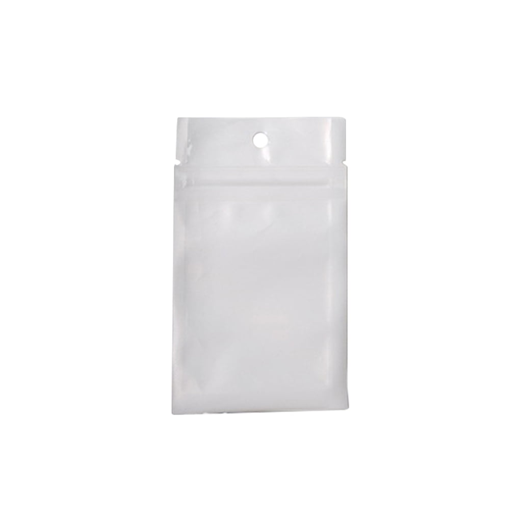100Pcs Transparent Zip Bags Plastic Bags Self Seal Packaging Storage Bags