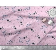 thumbnail image 2 of Soimoi Rayon Crepe Fabric Airplane,Guitar Wire & Notes Musical Instrument Fabric Prints by Yard 46 Inch Wide, 2 of 3