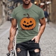 thumbnail image 1 of Blusas y camisas de manga corta y cuello redondo para hombre. Blusas/camisetas de manga corta con cuello redondo y estampado de Halloween para hombre. Blusa para hombre., 1 of 5