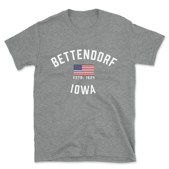 Bettendorf Iowa Patriot Men's Cotton T-Shirt