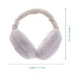 thumbnail image 5 of Ear Warmer Winter Plush Ear Covers Headwear Outdoor Earmuffs Accessory for Women Girls Winter (Grey), 5 of 11