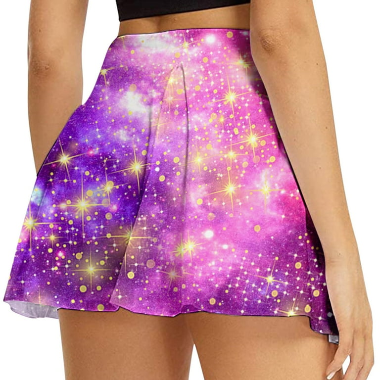 Sequin mini top skirt yoga