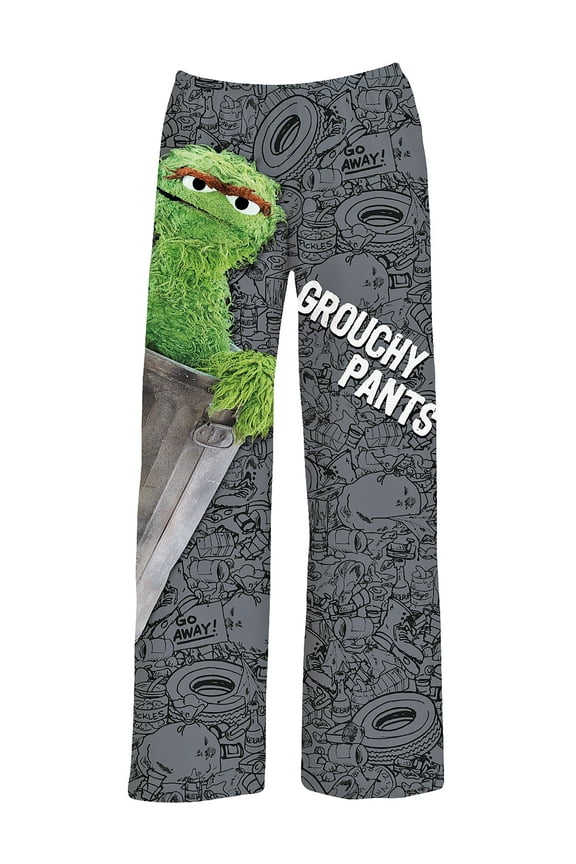 Collections Etc Sesame Street Oscar The Grouch Grouchy Lounge Pants