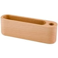 thumbnail image 1 of Tarjetero de madera para exhibidores de escritorio, soporte para tarjetas de visita con orificio para bolígrafo para oficina, ranura única, 1 of 5
