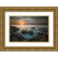 thumbnail image 1 of FrancoisVenter 24x17 Gold Ornate Wood Framed with Double Matting Museum Art Print Titled - De Kelders Sunrise, 1 of 4