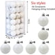 thumbnail image 2 of Bolas de Navidad - Blanco Ormromra WMZL-2248-13, 2 of 6
