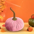 thumbnail image 4 of Edgergery Creative Fall Velvet Pumkins Decor,2.8Inch Mini Rustic Faux Velvet Pumpkins with Real Stems Fabric Pumpkins Foam Pumpkins for Fall Decorations Wedding Harvest Thanksgiving Decor, 4 of 4