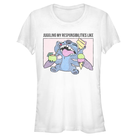 Juniors Lilo & Stitch Juggling my Responsibilities Like T Shirt