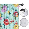 thumbnail image 4 of Blackout Kids Curtains,Pioneer Flower Floral Print Pattern Childrens Insulated Curtains Set Of 2,Bedroom Essentials,Toddler Room Decor 52"x63", 4 of 5