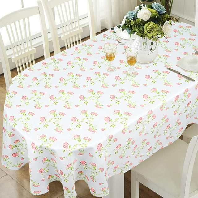 Modern Oval Tablecloth for Oval Table Waterproof Table Cloths for Dining Room Indoor Outdoor Home Decorative Table Cloth-60x84in