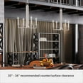 thumbnail image 5 of Hunter - Bearden 4-light Brushed Nickel, Medium Size Pendant Light, Dimmable, Candle Shaped, for Bedrooms, Dining, Living Rooms - 19625, 5 of 7