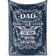 thumbnail image 1 of LHSHID Father's Day Birthday Gifts for Dad to My Dad Gifts from Daughter Son Best Dad Gifts Ideas Soft Throw Blanket No.1 Dad in The World 40"x50", 1 of 7