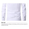 thumbnail image 5 of Camisa Formal De Manga Larga De Seda Helada Para Hombre, 5 of 5